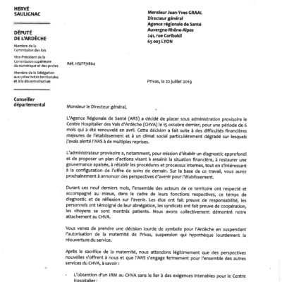 ARS : le point sur nos attentes pour lhôpital de Privas.