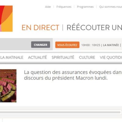 Assurances : mon interview sur Radio RCF