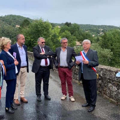 Visite du ministre délégué à la ruralité en Ardèche