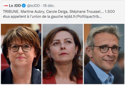 Tribune. 1 543 élus locaux appellent à lunion de la gauche