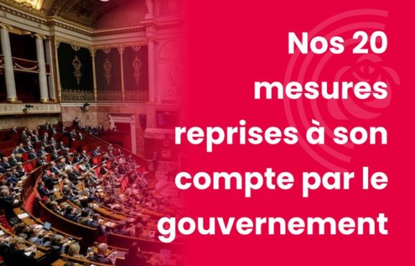 Quand le Gouvernement prend des mesures... proposées par le groupe Socialistes & apparentés !