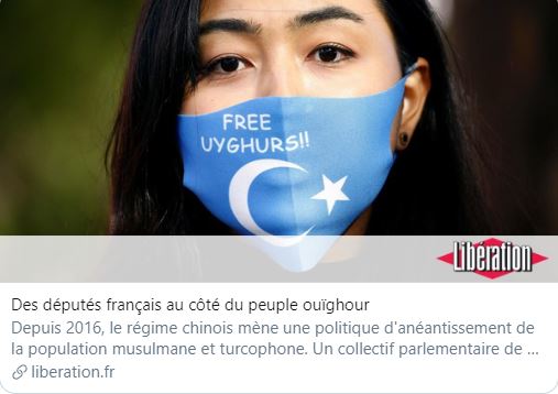 Collectif de solidarité avec les Ouïghours à l’Assemblée nationale